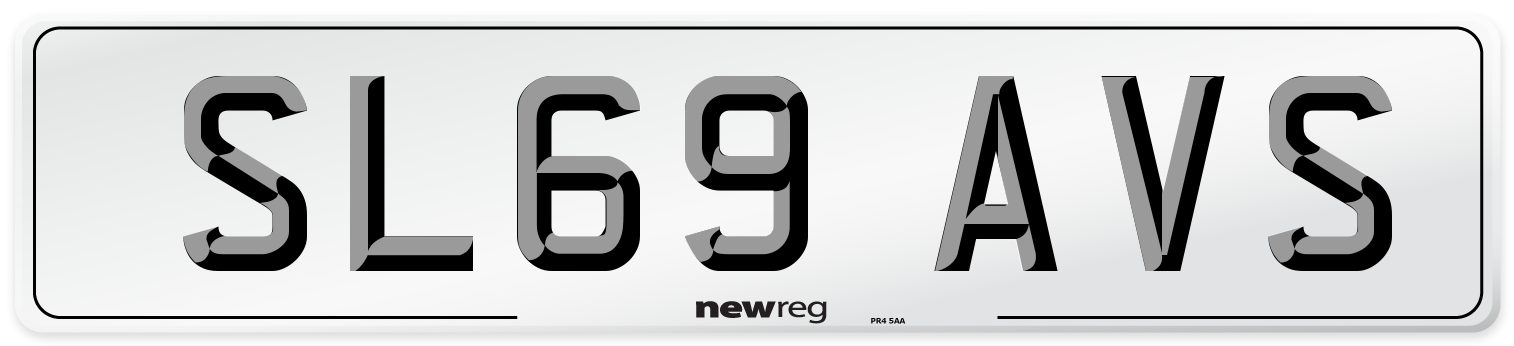 SL69 AVS Number Plate from New Reg